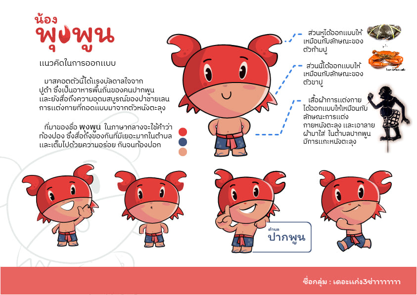 การอบรมการออกแบบมาสคอตภายใต้แนวคิดการออกแบบเพื่อชุมชน