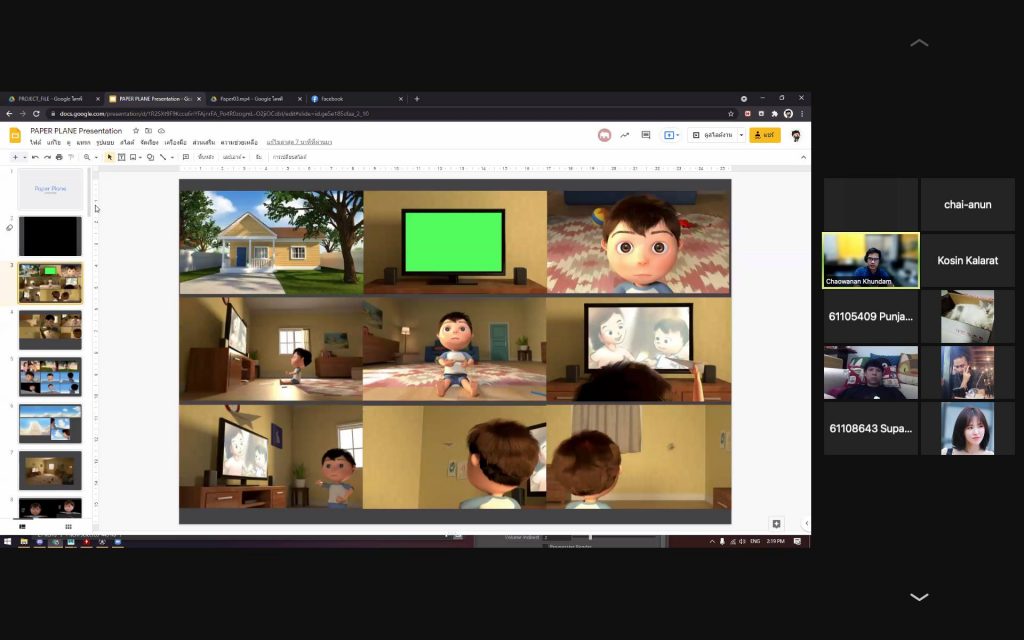 บรรยากาศการสอบโปรเจคจบออนไลน์ผ่าน zoom ของนักศึกษาชั้นปีที่ 4