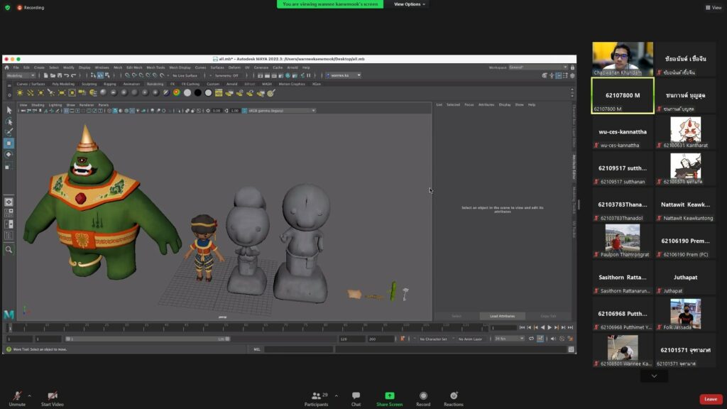 นศ.ปี 3 หลักสูตรเทคโนโลยีมัลติมีเดียแอนิเมชันและเกม นำเสนอความก้าวหน้าโครงงาน สายเกม ผลงานโดดเด่น โดนใจกรรมการ