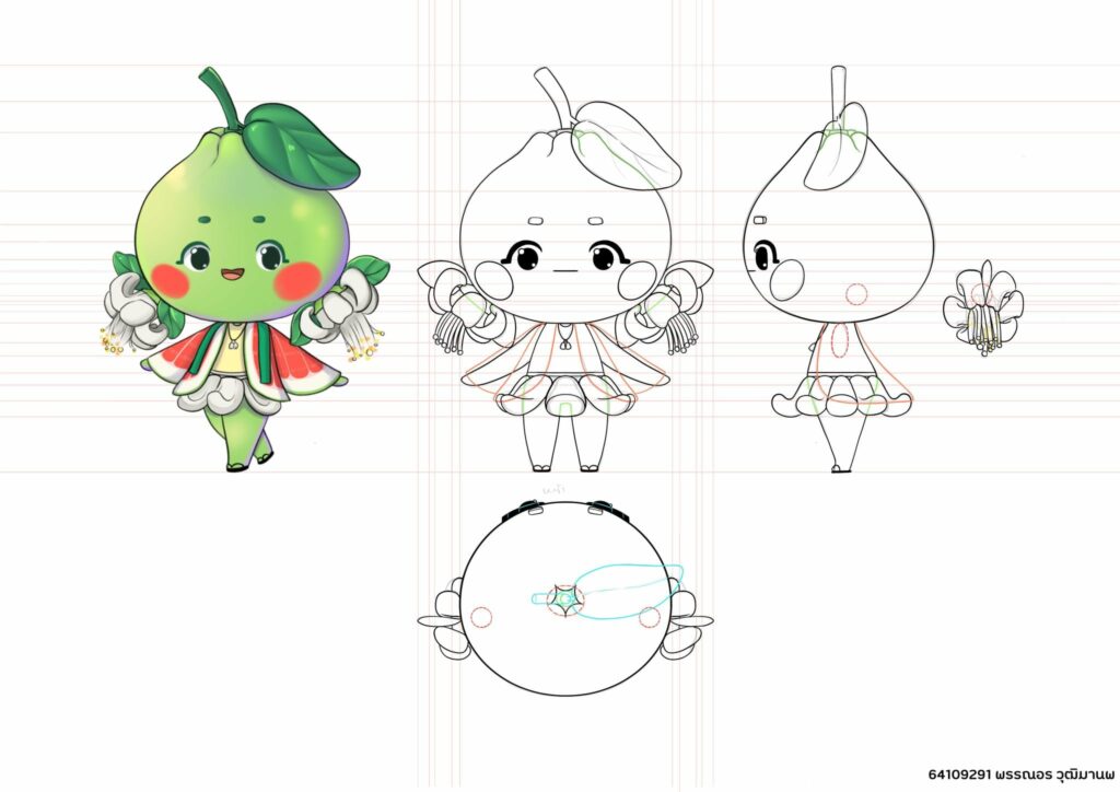 หลักสูตรเทคโนโลยีมัลติมีเดียแอนิเมชันและเกมกับการเขียน Model sheet ในรายวิชา Character design