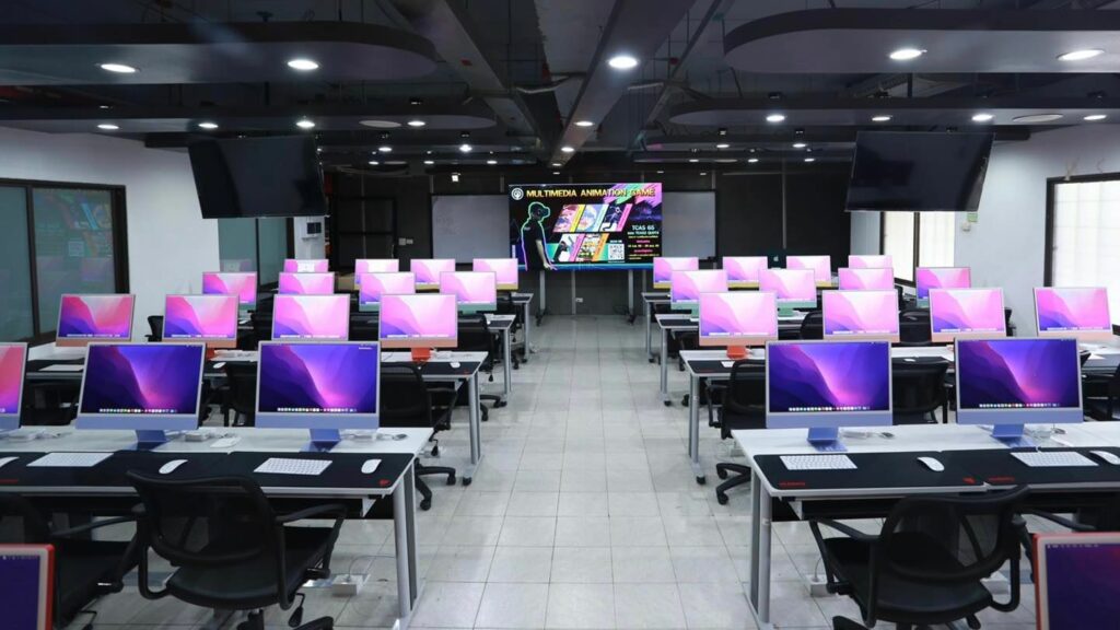 หลักสูตรเทคโนโลยีมัลติมีเดียแอนิเมชันและเกม เตรียมพร้อมรับการเรียน On-site Imac M1 พร้อมซอฟท์แวร์ลิขสิทธิ์ และ Microsolf HoloLens สำหรับการเรียนการสอนด้าน Mixed-Reality