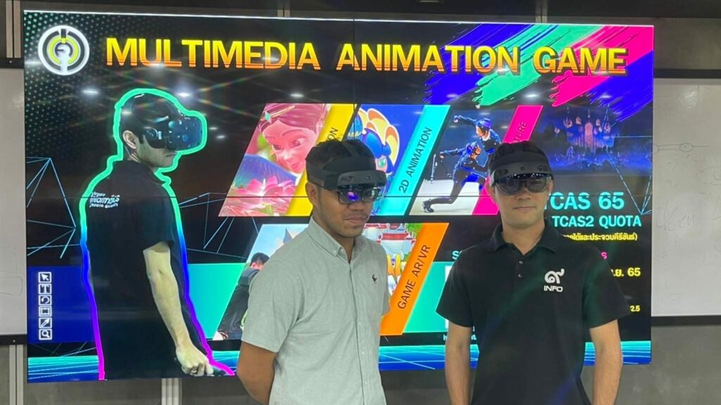 หลักสูตรเทคโนโลยีมัลติมีเดียแอนิเมชันและเกม เตรียมพร้อมรับการเรียน On-site Imac M1 พร้อมซอฟท์แวร์ลิขสิทธิ์ และ Microsolf HoloLens สำหรับการเรียนการสอนด้าน Mixed-Reality