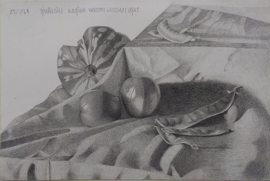 การวาดเส้นพื้นฐานในเทอม 1 ที่ผ่านมาของน้อง ๆ นักศึกษา MTA รุ่นที่ 14