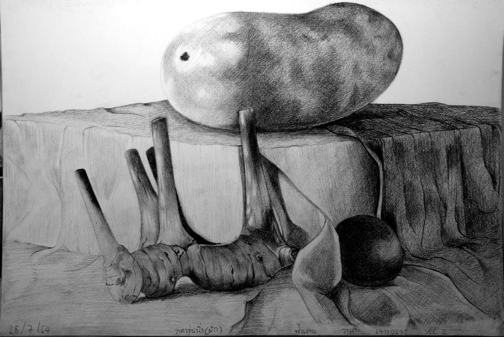 การวาดเส้นพื้นฐานในเทอม 1 ที่ผ่านมาของน้อง ๆ นักศึกษา MTA รุ่นที่ 14