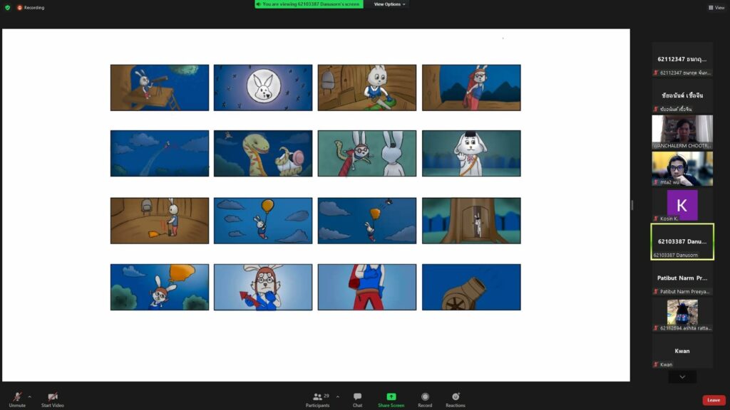 หลักสูตรเทคโนโลยีมัลติมีเดียแอนิเมชันและเกม จัดกิจกรรมนำเสนอโปรเจคจบ นศ.ปี 3 สายแอนิเมชัน ครั้งที่ 2