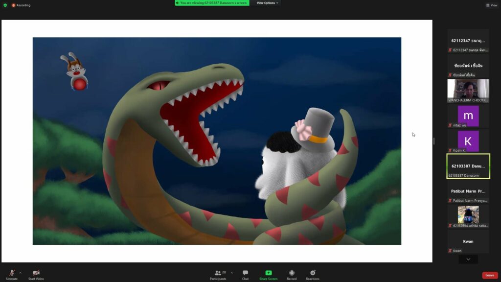 หลักสูตรเทคโนโลยีมัลติมีเดียแอนิเมชันและเกม จัดกิจกรรมนำเสนอโปรเจคจบ นศ.ปี 3 สายแอนิเมชัน ครั้งที่ 2