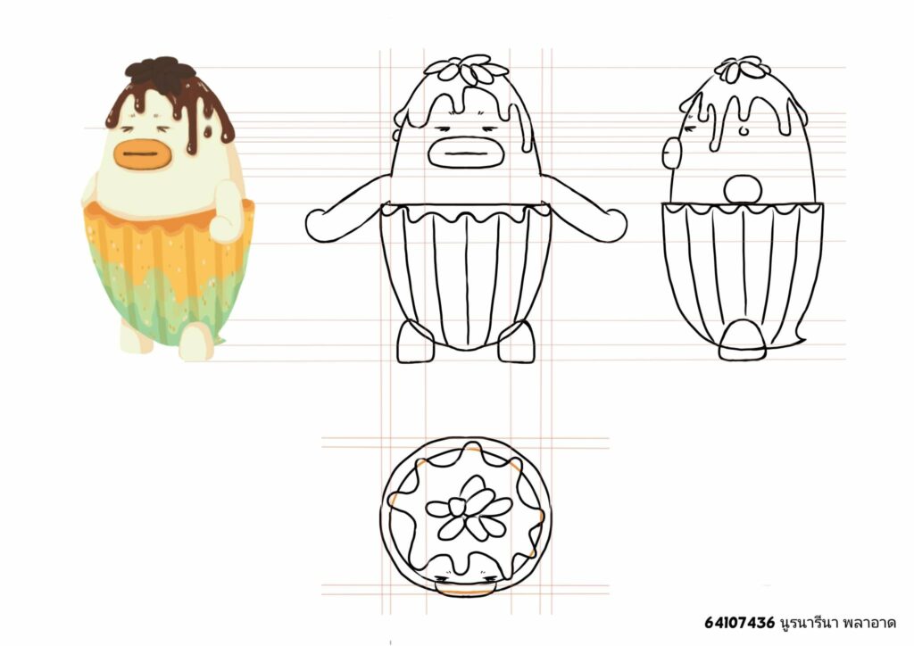 หลักสูตรเทคโนโลยีมัลติมีเดียแอนิเมชันและเกมกับการเขียน Model sheet ในรายวิชา Character design