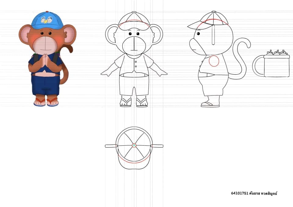 หลักสูตรเทคโนโลยีมัลติมีเดียแอนิเมชันและเกมกับการเขียน Model sheet ในรายวิชา Character design