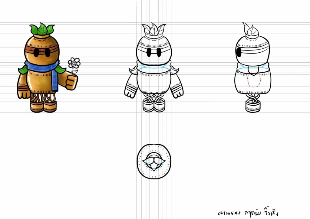 หลักสูตรเทคโนโลยีมัลติมีเดียแอนิเมชันและเกมกับการเขียน Model sheet ในรายวิชา Character design