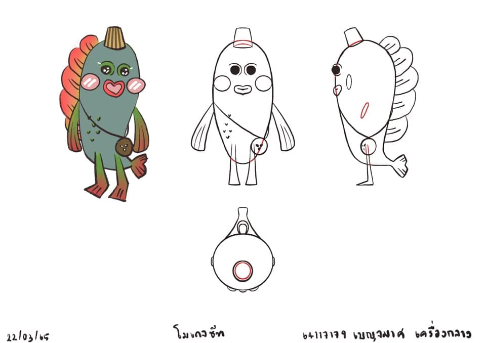 หลักสูตรเทคโนโลยีมัลติมีเดียแอนิเมชันและเกมกับการเขียน Model sheet ในรายวิชา Character design