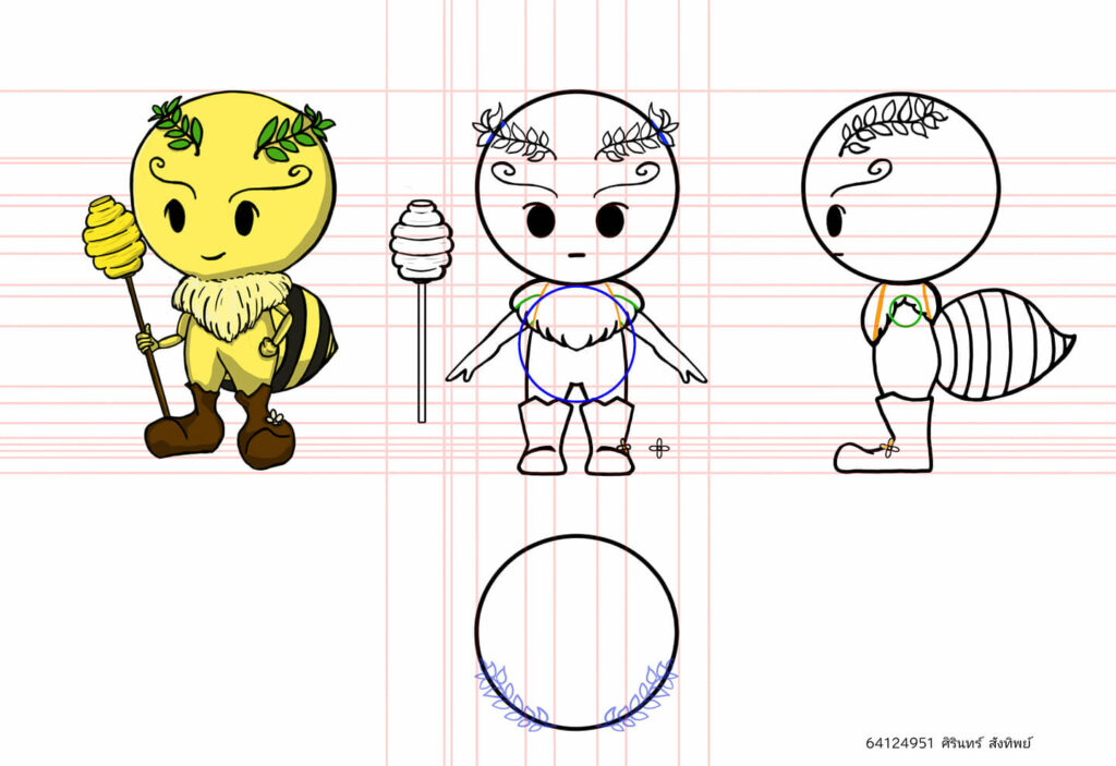 หลักสูตรเทคโนโลยีมัลติมีเดียแอนิเมชันและเกมกับการเขียน Model sheet ในรายวิชา Character design